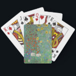Gustav Klimt - Land Garden med solblommor Casinokort<br><div class="desc">Land Garden med solblommor/lantgårdsträdgård med solblommor - Gustav Klimt 1905-1906</div>
