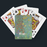 Gustav Klimt - Land Garden med solblommor Casinokort<br><div class="desc">Land Garden med solblommor/lantgårdsträdgård med solblommor - Gustav Klimt 1905-1906</div>