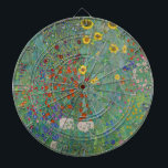 Gustav Klimt - Land Garden med solblommor Darttavla<br><div class="desc">Land Garden med solblommor/lantgårdsträdgård med solblommor - Gustav Klimt 1905-1906</div>
