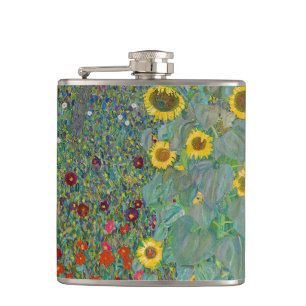 Gustav Klimt - Land Garden med solblommor Fickplunta