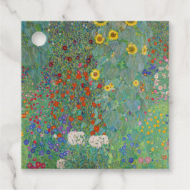 Gustav Klimt - Land Garden med solblommor Gåvor Etiketter