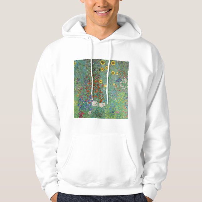 Gustav Klimt - Land Garden med solblommor Hoodie (Framsida)