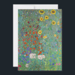 Gustav Klimt - Land Garden med solblommor Inbjudningar<br><div class="desc">Land Garden med solblommor/lantgårdsträdgård med solblommor - Gustav Klimt 1905-1906</div>