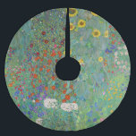 Gustav Klimt - Land Garden med solblommor Julgransmatta Borstad Polyester<br><div class="desc">Land Garden med solblommor/lantgårdsträdgård med solblommor - Gustav Klimt 1905-1906</div>