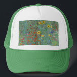 Gustav Klimt - Land Garden med solblommor Keps<br><div class="desc">Land Garden med solblommor/lantgårdsträdgård med solblommor - Gustav Klimt 1905-1906</div>