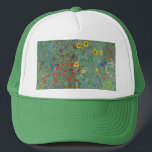 Gustav Klimt - Land Garden med solblommor Keps<br><div class="desc">Land Garden med solblommor/lantgårdsträdgård med solblommor - Gustav Klimt 1905-1906</div>