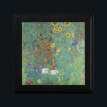 Gustav Klimt - Land Garden med solblommor Minnesask<br><div class="desc">Land Garden med solblommor/lantgårdsträdgård med solblommor - Gustav Klimt 1905-1906</div>