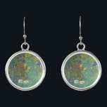 Gustav Klimt - Land Garden med solblommor Örhängen<br><div class="desc">Land Garden med solblommor/lantgårdsträdgård med solblommor - Gustav Klimt 1905-1906</div>