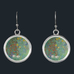 Gustav Klimt - Land Garden med solblommor Örhängen<br><div class="desc">Land Garden med solblommor/lantgårdsträdgård med solblommor - Gustav Klimt 1905-1906</div>