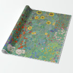 Gustav Klimt - Land Garden med solblommor Presentpapper<br><div class="desc">Land Garden med solblommor/lantgårdsträdgård med solblommor - Gustav Klimt 1905-1906</div>