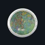 Gustav Klimt - Land Garden med solblommor Ring<br><div class="desc">Land Garden med solblommor/lantgårdsträdgård med solblommor - Gustav Klimt 1905-1906</div>