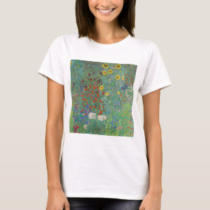 Gustav Klimt - Land Garden med solblommor T Shirt