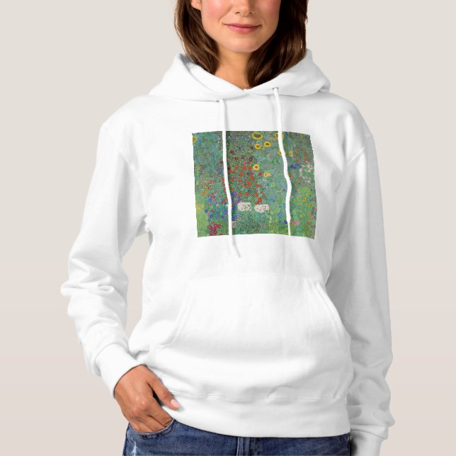 Gustav Klimt - Land Garden med solblommor T Shirt (Framsida)