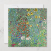 Gustav Klimt - Land Garden med solblommor