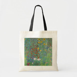 Gustav Klimt - Land Garden med solblommor Tygkasse