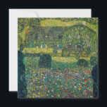 Gustav Klimt - Land House by Attersee Inbjudningar<br><div class="desc">Land House by the Attersee - Gustav Klimt,  Oil on Canvas,  1914</div>