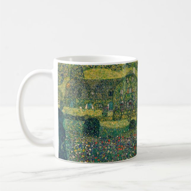 Gustav Klimt - Land House by Attersee Kaffemugg (Vänster)