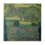 Gustav Klimt - Land House by Attersee Kakelplatta<br><div class="desc">Land House by the Attersee - Gustav Klimt,  Oil on Canvas,  1914</div>