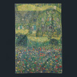 Gustav Klimt - Land House by Attersee Kökshandduk<br><div class="desc">Land House by the Attersee - Gustav Klimt,  Oil on Canvas,  1914</div>