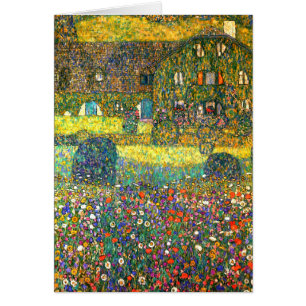 Gustav Klimt: Landhus på Atterseen Hälsningskort