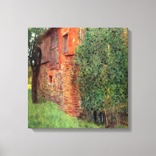 Gustav Klimt - lantbrukarhem i kammare i Attersee Canvastryck