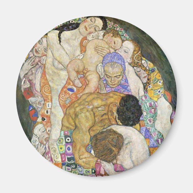Gustav Klimt Life and Death Magnet (Framsidan)
