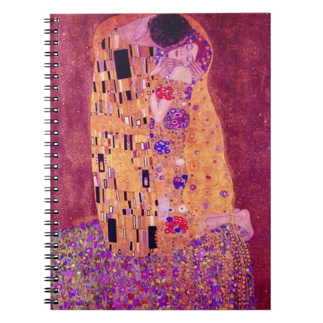 Gustav Klimt Lilan Kiss Anteckningsbok (Framsidan)