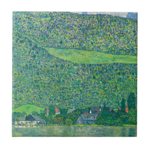 Gustav Klimt - Litzlberg am Attersee Kakelplatta