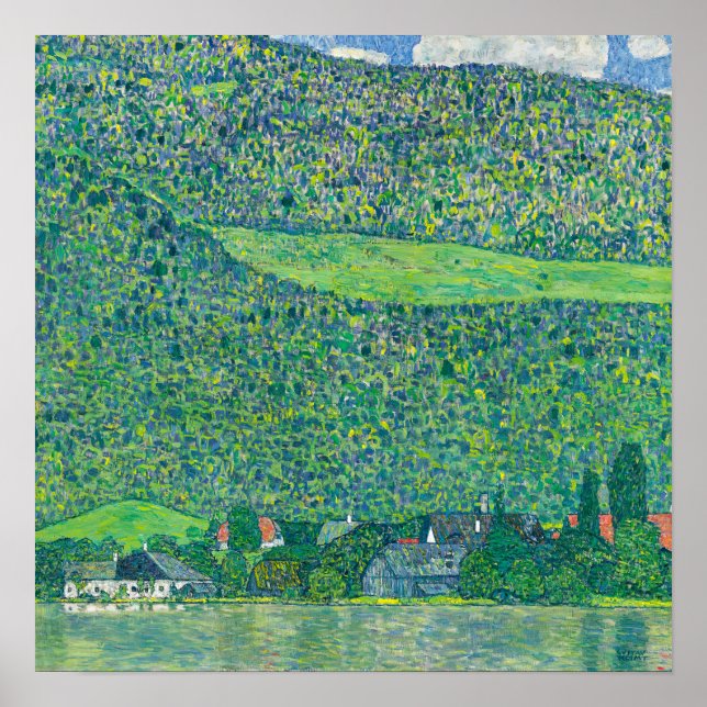 Gustav Klimt - Litzlberg am Attersee Poster (Framsidan)