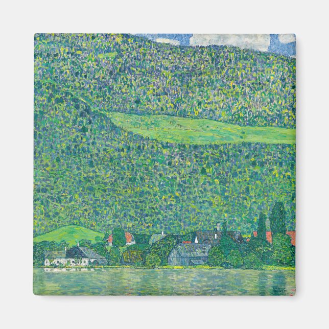 Gustav Klimt - Litzlberg vid Attersee Magnet (Framsidan)