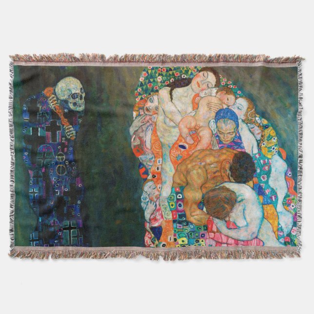 Gustav Klimt "Liv och Död" Filt (Framsidan)