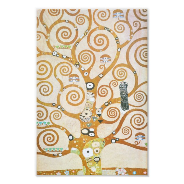 Gustav Klimt Livets träd Art nouveau Fototryck (Framsidan)