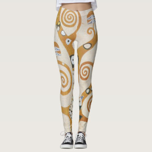 Gustav Klimt Livets träd Art nouveau Leggings
