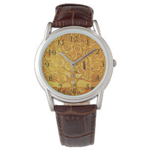 Gustav Klimt Livets träd: Art nouveau Symbolist Armbandsur