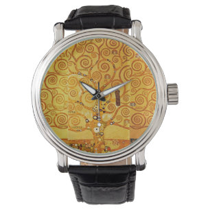 Gustav Klimt Livets träd: Art nouveau Symbolist Armbandsur