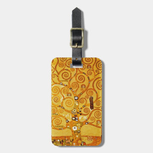 Gustav Klimt Livets träd: Art nouveau Symbolist Bagagebricka