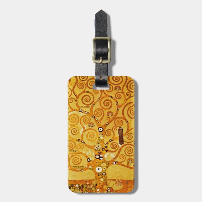 Gustav Klimt Livets träd: Art nouveau Symbolist Bagagebricka (Vertikal Framsida)