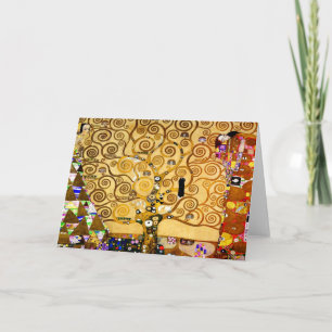 Gustav Klimt Livets träd: Art nouveau Symbolist Kort