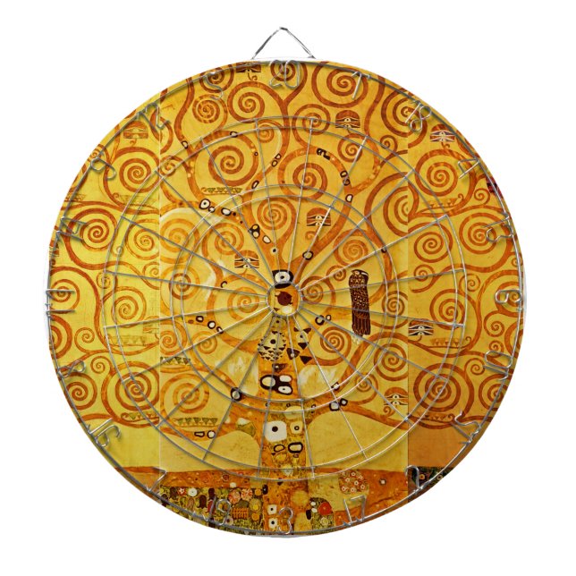 Gustav Klimt Livets träd: Art nouveau Symbolist Piltavla (Framsidan)