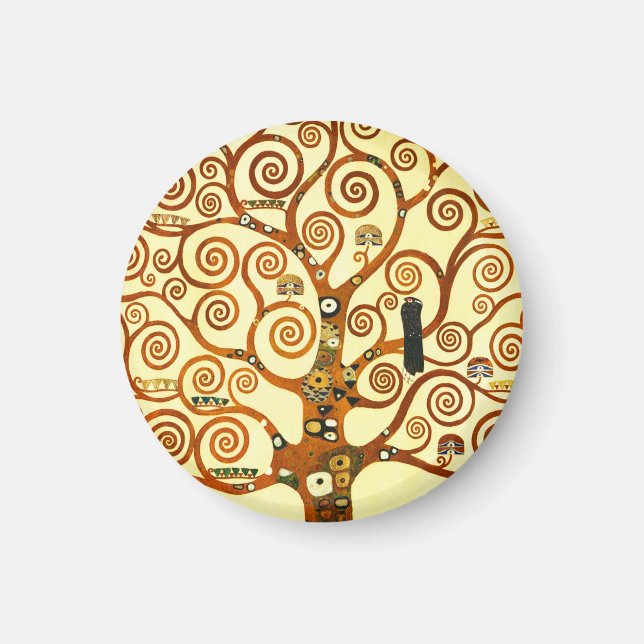 Gustav Klimt, Livets träd Fine Art Magnet (Framsidan)