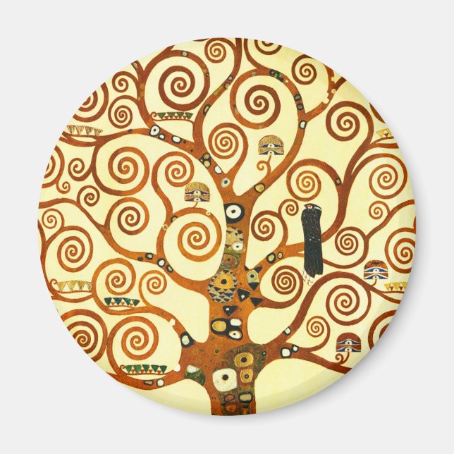 Gustav Klimt, Livets träd Fine Art Magnet (Framsidan)