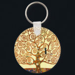 Gustav Klimt, Livets träd Fine Art Nyckelring<br><div class="desc">Gustav Klimt,  Livets träd Fine Art Keychain</div>