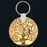 Gustav Klimt, Livets träd Fine Art Nyckelring<br><div class="desc">Gustav Klimt,  Livets träd Fine Art Keychain</div>