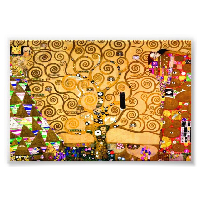 Gustav Klimt Livets träd Fototryck (Framsidan)