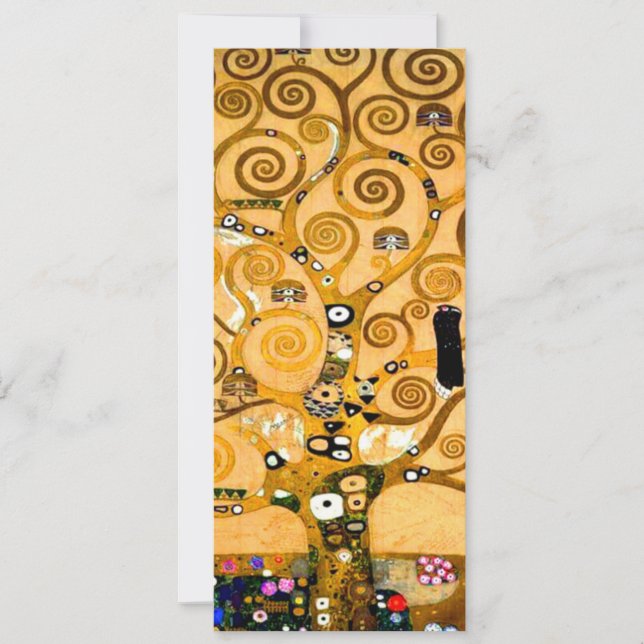 Gustav Klimt Livets träd Inbjudningar (Framsida)