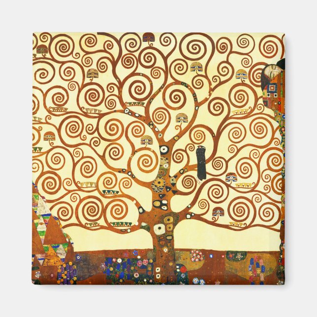 Gustav Klimt, Livets träd konst Magnet (Framsidan)