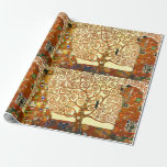 Gustav Klimt, Livets träd konst Presentpapper<br><div class="desc">Gustav Klimt Livets träd Fine Art Wrapping Papprare</div>