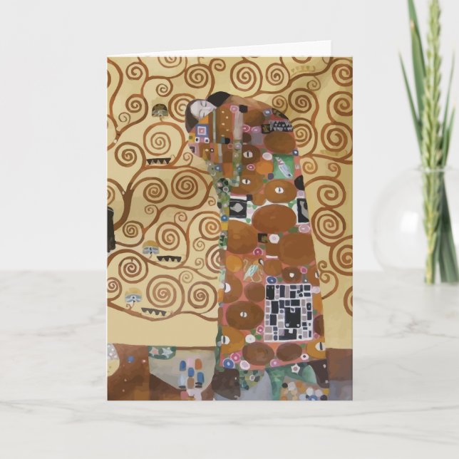 Gustav Klimt livets träd Kort (Framsida)