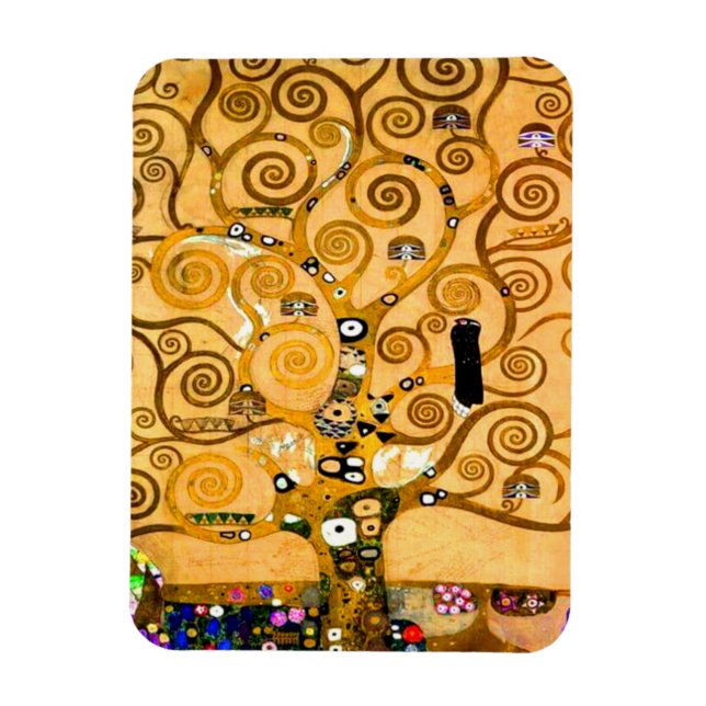 Gustav Klimt Livets träd Magnet (Vertikal)