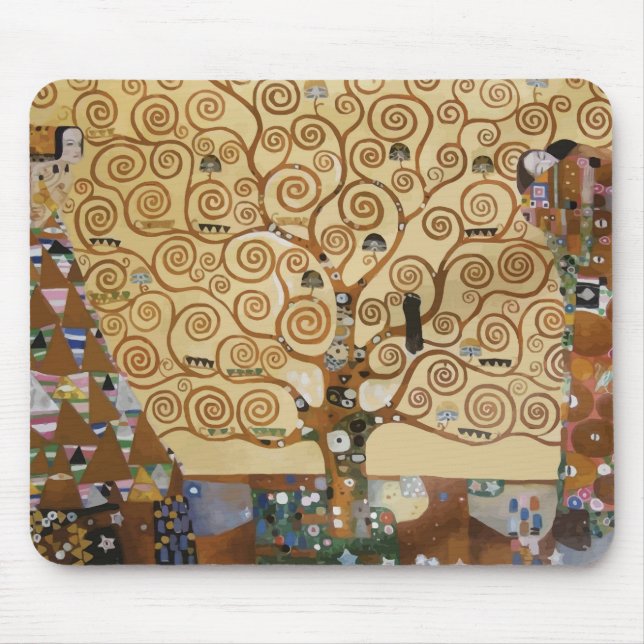 Gustav Klimt livets träd Musmatta (Framsidan)